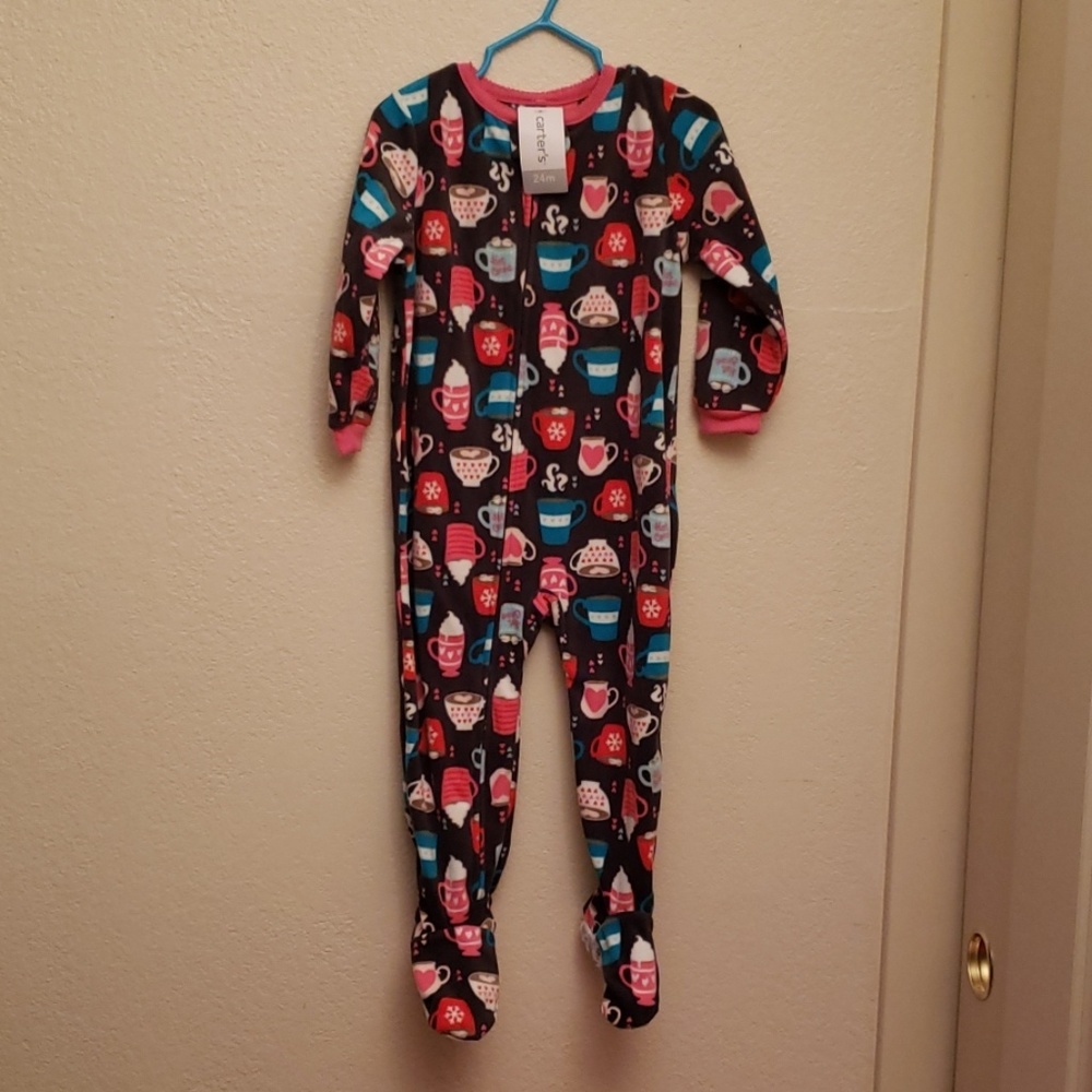 CARTER'S NWT 1 piece fleece pajama